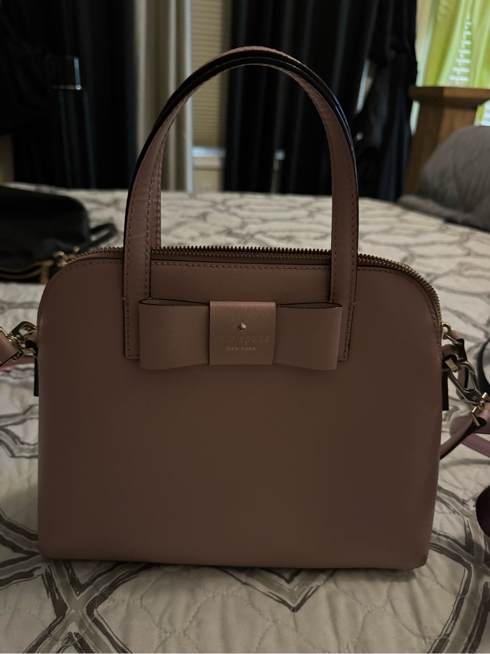 kate spade Dusty Rose Bow Dome Satchel